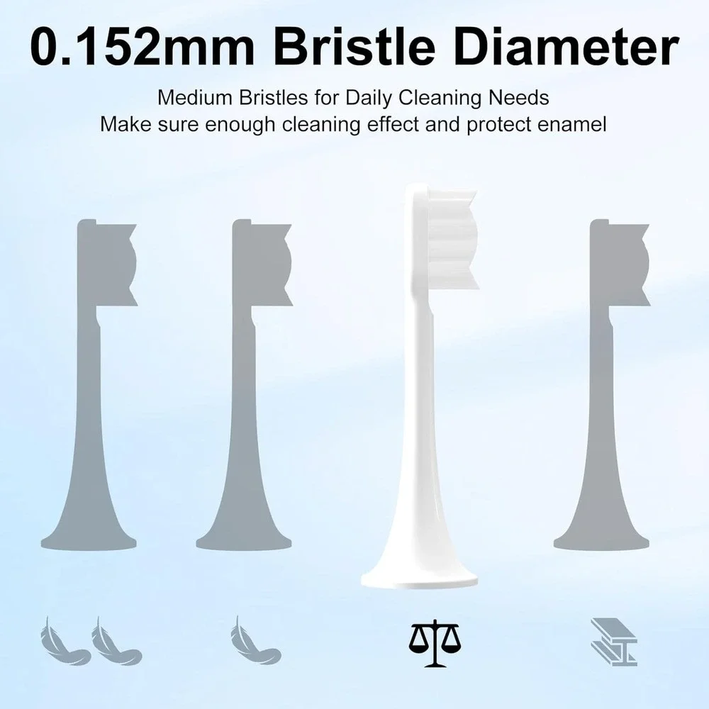 Toothbrush Replacement Heads Compatible with Snow Gen2‎ Electric Toothbrush